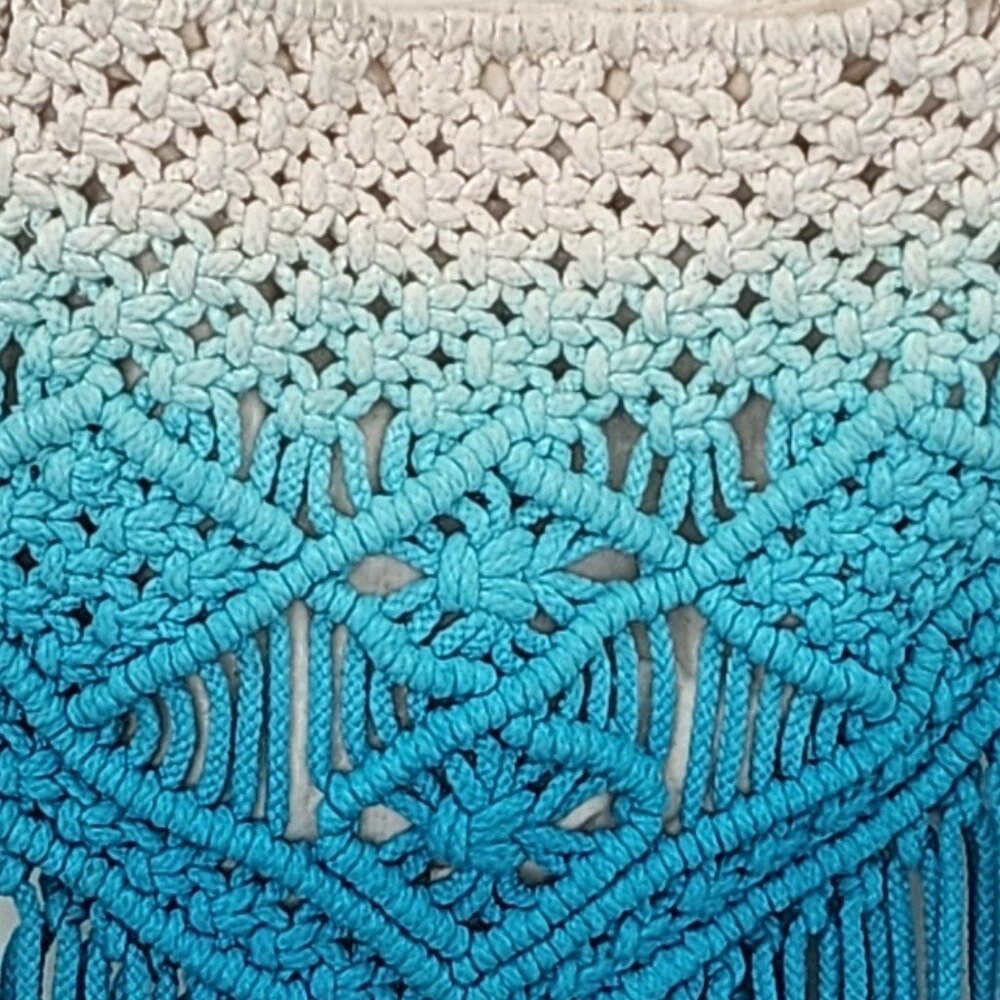 Mossimo Boho Ombre Macrame Fringed Crossbody Bag … - image 4